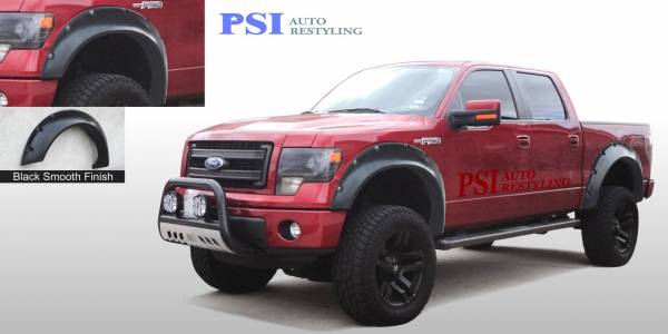 PSI - 2013 Ford F-150 Cut Round Style Smooth Fender Flares