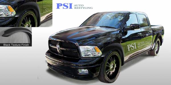 PSI - 2013 Dodge/RAM RAM 1500/1500 Extension Style Textured Fender Flares