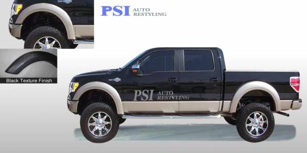 PSI - 2012 Ford F-150 Extension Style Textured Fender Flares