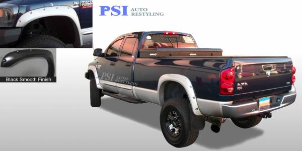 PSI - 2009 Dodge RAM 2500 Pocket Rivet Style Smooth Fender Flares