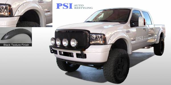 PSI - 2006 Ford F-250 Super Duty Pocket Rivet Style Textured Fender Flares