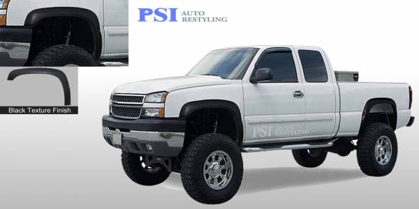 PSI - 2002 Chevrolet Silverado 1500 Rugged Style Textured Fender Flares