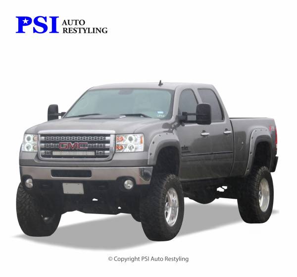 PSI - 2009 GMC Sierra 3500 Pocket Rivet Style Smooth Fender Flares