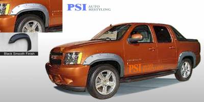 2007 Chevrolet Avalanche Pocket Rivet Style Smooth Fender Flares