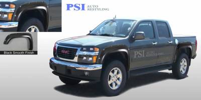 2010 GMC Canyon Pocket Rivet Style Smooth Fender Flares