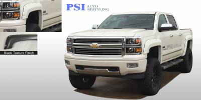 2014 Chevrolet Silverado 1500 Pocket Rivet Style Textured Fender Flares