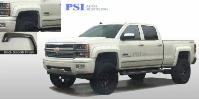 2014 Chevrolet Silverado 1500 Pocket Rivet Style Smooth Fender Flares