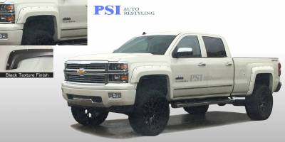 2014 Chevrolet Silverado 1500 Pocket Rivet Style Textured Fender Flares