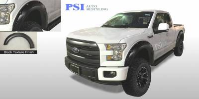 2015 Ford F-150 Pocket Rivet Style Textured Fender Flares