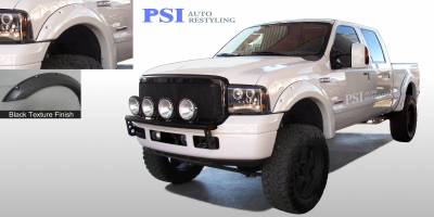 1999 Ford F-250 Super Duty Pocket Rivet Style Textured Fender Flares