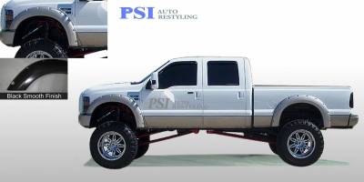 2008 Ford F-250 Super Duty Pocket Rivet Style Smooth Fender Flares