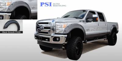 2011 Ford F-250 Super Duty Pocket Rivet Style Smooth Fender Flares