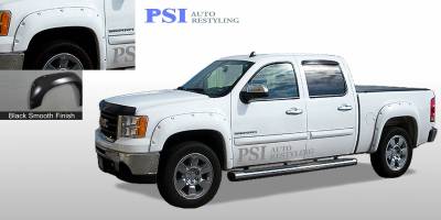 2007 GMC Sierra 1500 Pocket Rivet Style Smooth Fender Flares