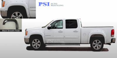 2011 GMC Sierra 2500 Pocket Rivet Style Smooth Fender Flares