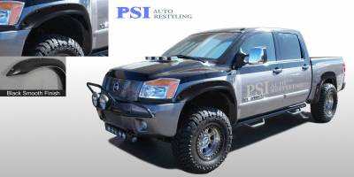 2010 Nissan Titan Pocket Rivet Style Smooth Fender Flares