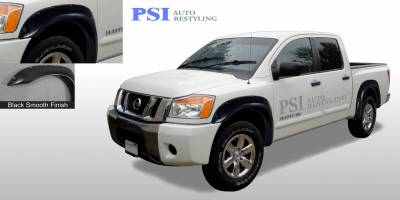 2004 Nissan Titan Pocket Rivet Style Smooth Fender Flares