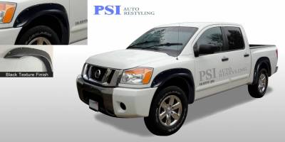 2004 Nissan Titan Pocket Rivet Style Textured Fender Flares