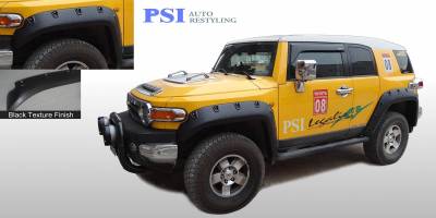 2007 Toyota FJ Cruiser Pocket Rivet Style Textured Fender Flares